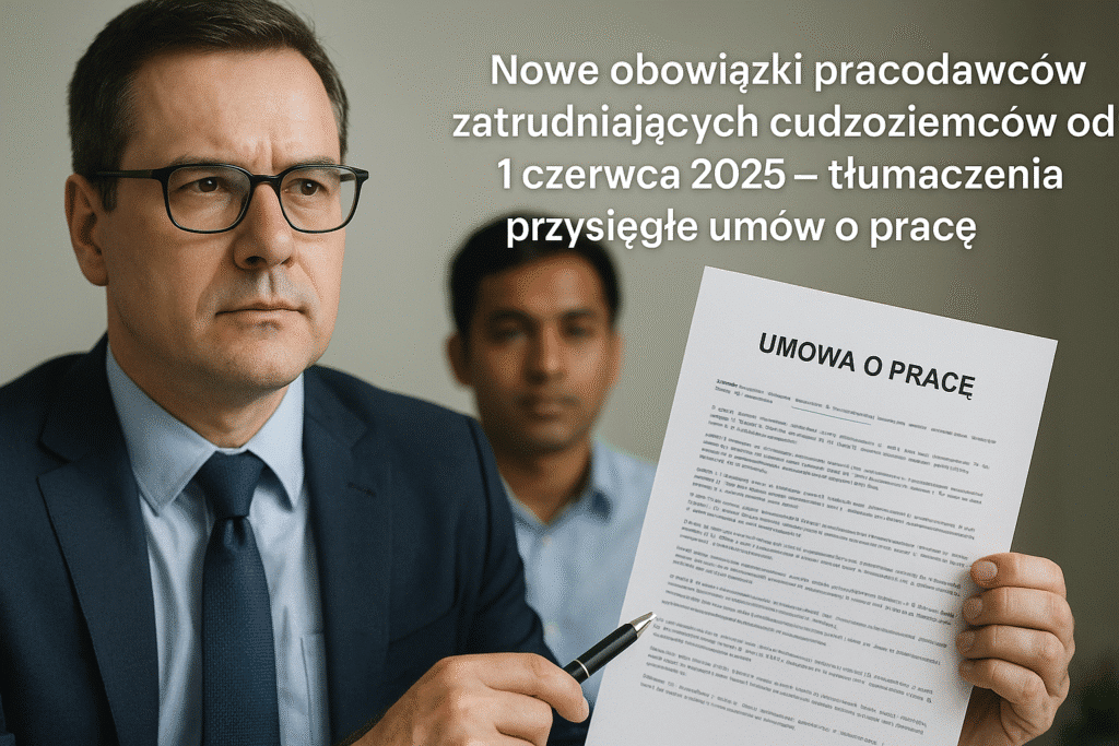 Beeidigte Übersetzungen von Arbeitsverträgen – Neue Verpflichtung für Arbeitgeber, die Ausländer beschäftigen